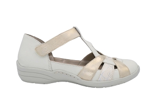  R7601SANDALETTE<br>Blanc Or