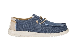 HEY DUDE WALLY COSTLINE JUTE<br>Bleu Jean