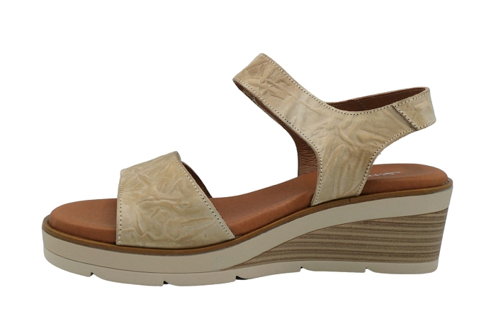 Xapatan nu pieds sandale 1981 2 velcros beige3247201_2