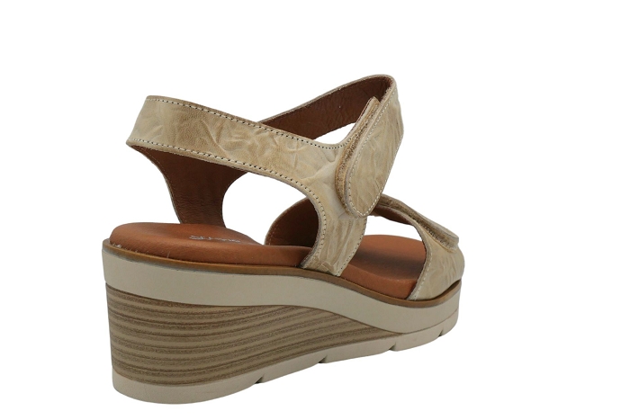 Xapatan nu pieds sandale 1981 2 velcros beige3247201_3