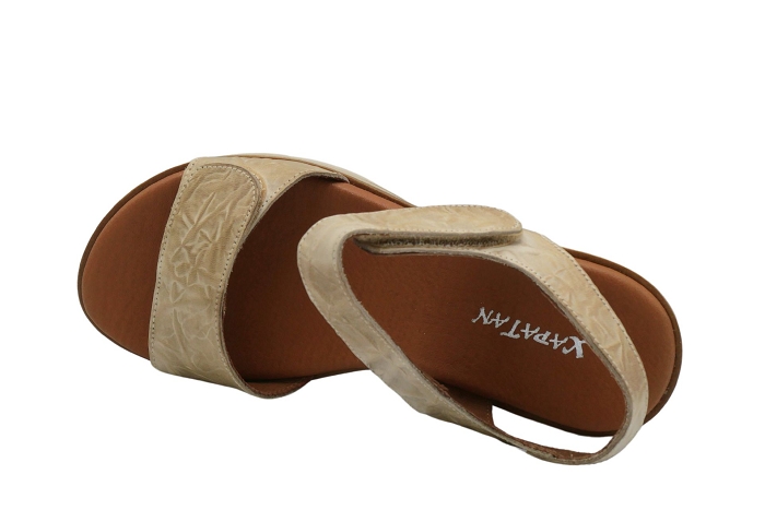 Xapatan nu pieds sandale 1981 2 velcros beige3247201_4