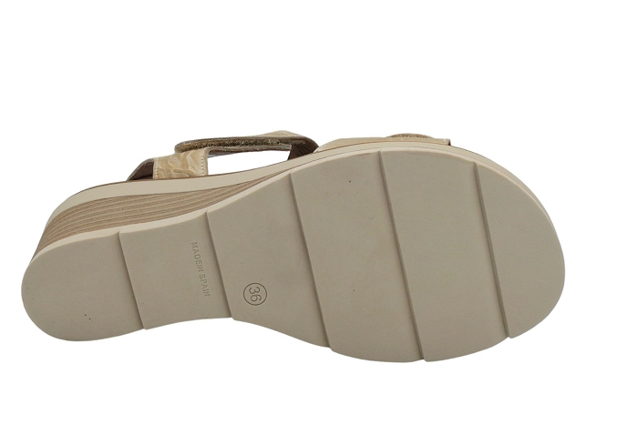 Xapatan nu pieds sandale 1981 2 velcros beige3247201_5