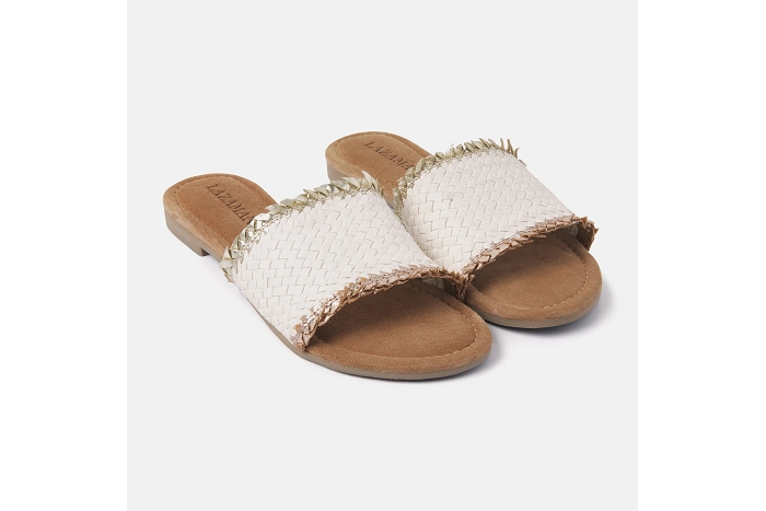 Lazamani nu pieds sandale 33786 blanc or3252301_4