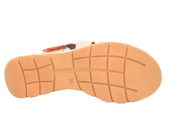 Xapatan nu pieds sandale 1990 bloc elas orange3252501_5