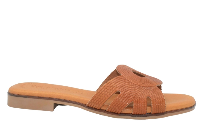 Evafruitos nu pieds sandale 3000 mule cognac