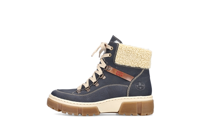 Rieker boots bottines xg 8638 beige bleu3264801_2