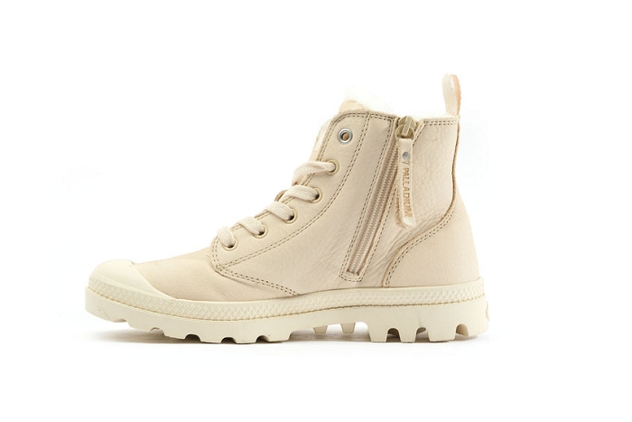 Palladium boots bottines pampa hi zip wl beige3270401_4