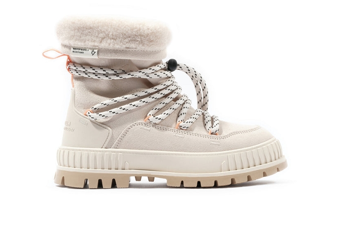 Palladium boots bottines pallashock  apski beige