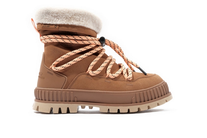 Palladium boots bottines pallashock  apski cognac