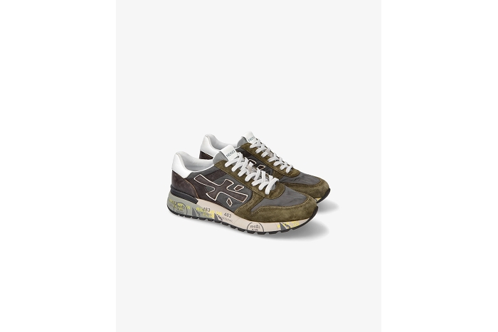 Premiata baskets mick 6417 gris kaki3279501_3