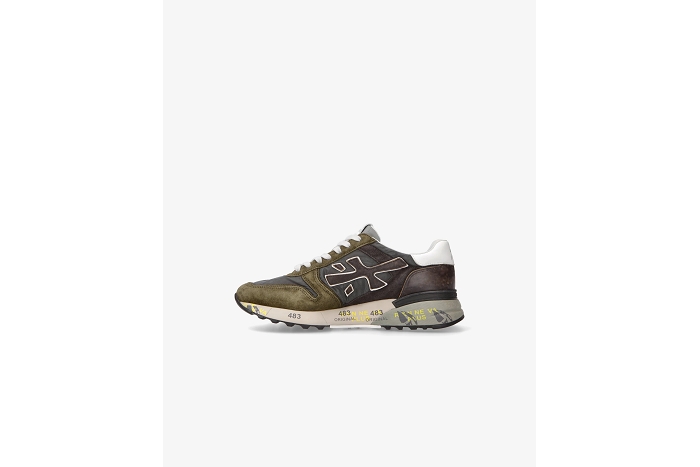 Premiata baskets mick 6417 gris kaki3279501_4