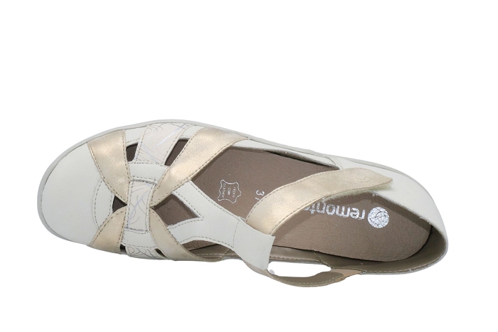 Remonte derby r7601sandalette blanc or3295801_3