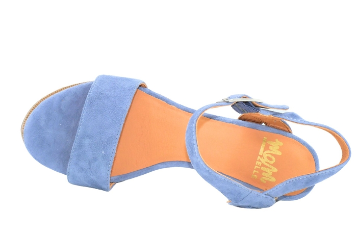 Mamzelle nu pieds sandale jain sand t50 bleu jean3299201_3