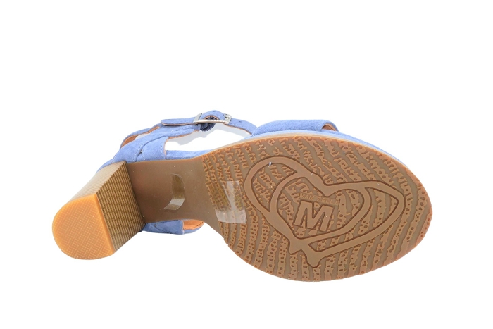 Mamzelle nu pieds sandale jain sand t50 bleu jean3299201_4