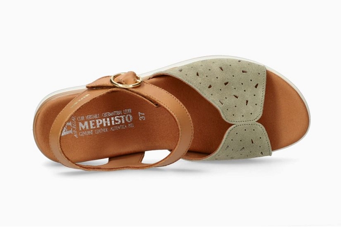 Mephisto nu pieds sandale serafia 12292 kaki3299701_2